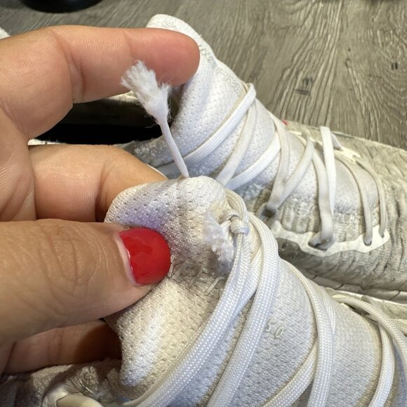 Nike Free RN 5.0 White Running Shoes with Red Swoosh Size 7.5 CZ1884-101 - Picture 10 of 12